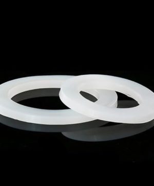 Silicone Gasket Flat Washers, 10pcs Sealing Silicone Rings Gasket 40 x 24 x 3mm (OD x ID x Wall Thickness), Reusable Rubber Seal Washers for Inner Thread Pipe/Tube with Slot - (Pack of 10).