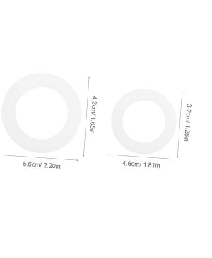 100pcs Silicone Gasket Set Universal Seal Gasket Kit Water Sealing Gasket for Plumbing Flat Hose Gasket Assortment High Elasticity Silicone Washers