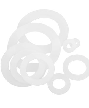 100pcs Silicone Gasket Set Universal Seal Gasket Kit Water Sealing Gasket for Plumbing Flat Hose Gasket Assortment High Elasticity Silicone Washers