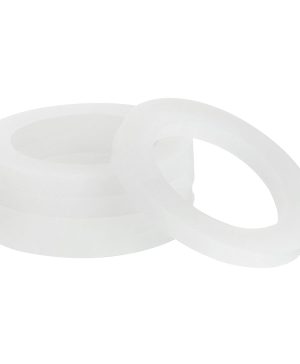 Silicone Gasket, 30mm OD 20mm ID 3mm Width  Seal Rings Washer for Shower Head Water Hose Faucet Plumbing Pipeline, White 5Pcs