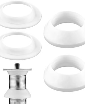 Drainage Seal, 2 Sets Universal Basin Drain Gasket, Thickened Silicone Seals Well, Bathroom Sink Drain Stopper Replacement Parts, Leak-Proof Seal Kit for Kitchen Sink Drain