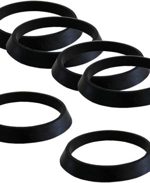6 PCS Cone Seal Ring Silicone Washer Waste Pipe Seal Ring for 1 1/2 Inch Drain Pipe Sink Odour Trap Siphon