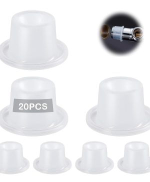 20PCS Faucet Leak-Proof Sealing Gasket, Heavy Duty Hose Sealing Leak-Proof Silicone Gasket, Silicone Raw Material Belt,Rubber Pipe Sealing Rings (20PCS)