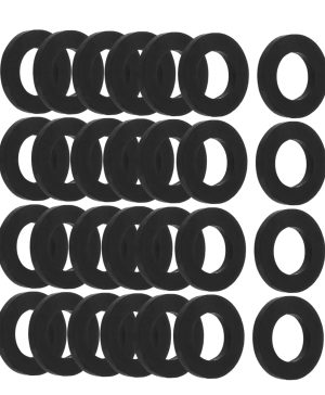 40pcs Nitrile Silicone Gasket Set Shower Rubber Ring Pipe Sealing Gasket Replacement for Kitchen Sink Propane Tank Urinal Hose Pipeline Universal Seal