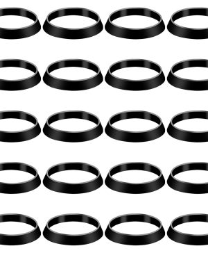 20 Pcs Seal Ring Silicone Washer, Cone Silicone Seal Ring, Waste Pipe Seal Ring Rubber Gasket Washers,Plumbing Washers Rubber Gasket for 1-1/2 Inch Pipe Shower Drain Kitchen Sink Faucet